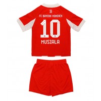 Stroje piłkarskie Bayern Munich Jamal Musiala #10 Koszulka Podstawowej dla dzieci 2025-26 Krótki Rękaw (+ szorty)